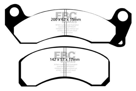 EBC 79-81 Ford Crown Victoria Greenstuff Front Brake Pads