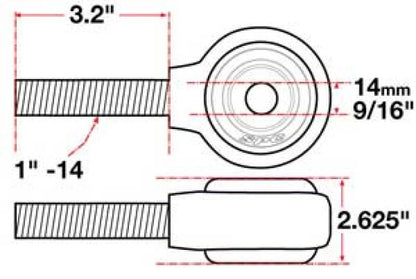 SPC Performance XAXIS Rod End Ball Joint