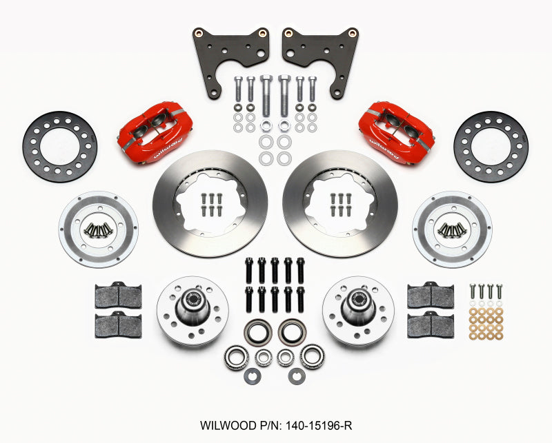 Wilwood Forged Dynalite Front Kit 11.00in Red 65-72 CDP C Body -Drum