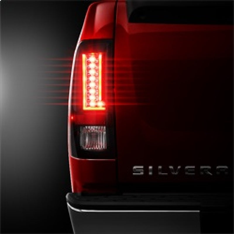 Spyder 07-13 Chevy Silverado (Exc 2010 Model) Verison 2 LED Tail Lights ALT-YD-CS07V2-LED-BSM