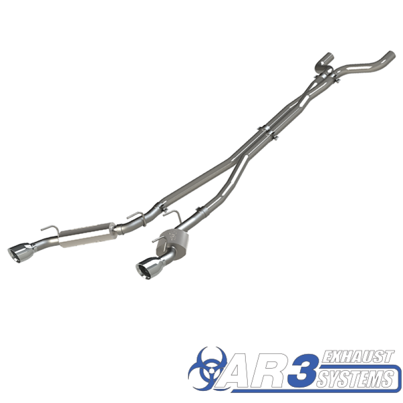 QTP 14-15 Chevrolet Camaro SS 6.2L 304SS AR3 Cat-Back Exhaust w/4.5in Tips