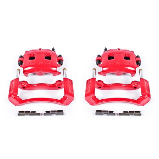 Power Stop 02-05 Dodge Ram 1500 Front Red Calipers w/Brackets - Pair