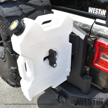 Westin 07-18 Jeep Wrangler JK / 18-22 Jeep Wrangler JL RotoPax Mount - Tex. Blk