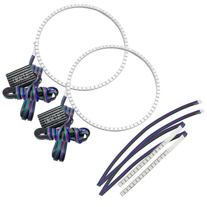 Oracle 21-22 Ford Bronco Headlight Halo Kit w/DRL Bar - Base Headlights -w/No Controller