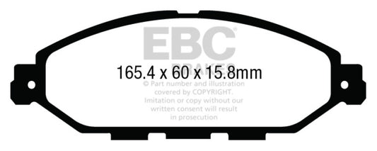 EBC 2015+ Nissan Murano 3.5L Redstuff Front Brake Pads