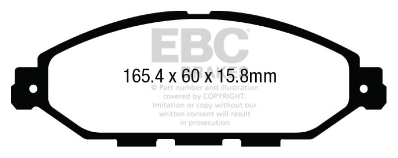 EBC 12-13 Infiniti JX35 3.5 Ultimax2 Front Brake Pads