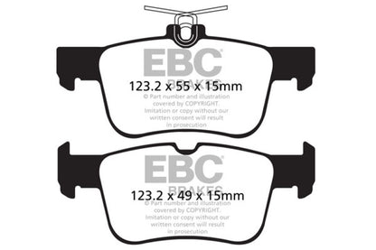 EBC 2017+ Ford Escape 1.6T/2.0T (Incl 4WD) Greenstuff Rear Brake Pads