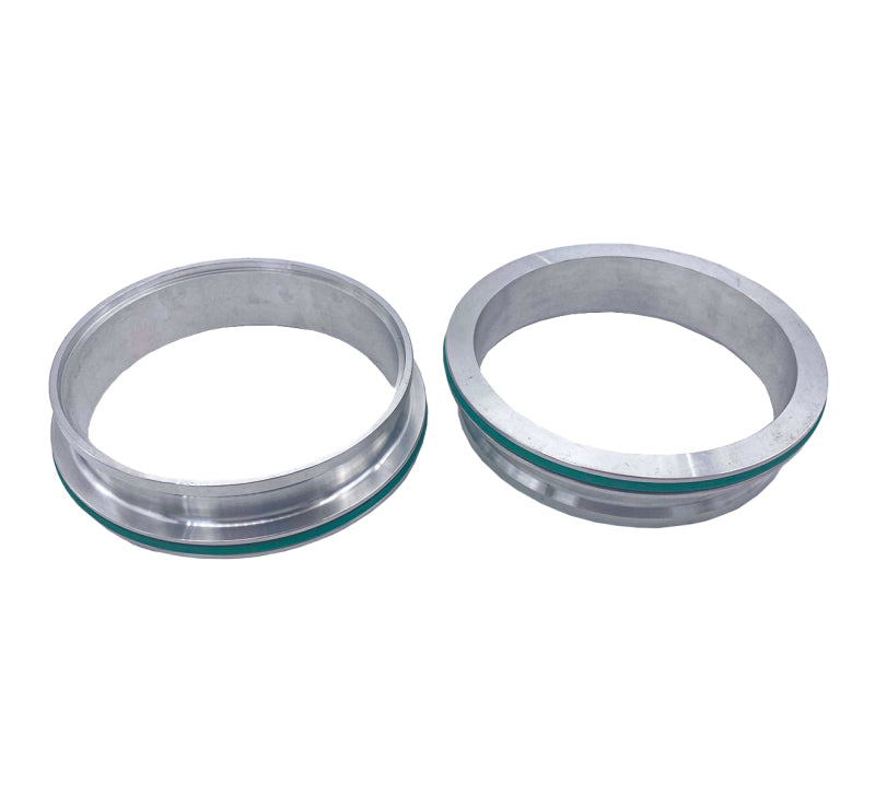 Granatelli Aluminum Dual Seal Clamp 4.0in Weld-on Ferrule Set