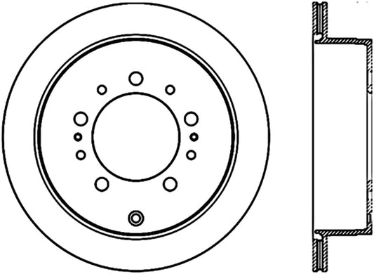 StopTech 08-11 Lexus LX570 Slotted & Drilled Rear Left Rotor