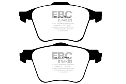 EBC 03-09 Volvo XC90 2.9 Twin Turbo Yellowstuff Front Brake Pads