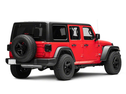 Raxiom 18-23 Jeep Wrangler JL Axial Series LED Tail Lights- Blk Housing (Smoked Lens)