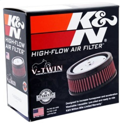 K&N Replacement Unique Air Filter 6.625in L x 4.75in W x 1.625in H with 1 Flange for Harley Davidson