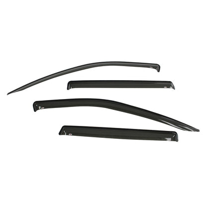 Westin 2014-2018 Jeep Cherokee Wade Slim Wind Deflector 4pc - Smoke