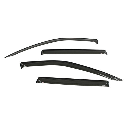 Westin 2014-2018 Jeep Cherokee Wade Slim Wind Deflector 4pc - Smoke