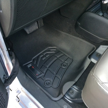 Westin 2014-2018 Jeep Wrangler/Wrangler Unlimited Wade Sure-Fit Floor Liners Front - Black