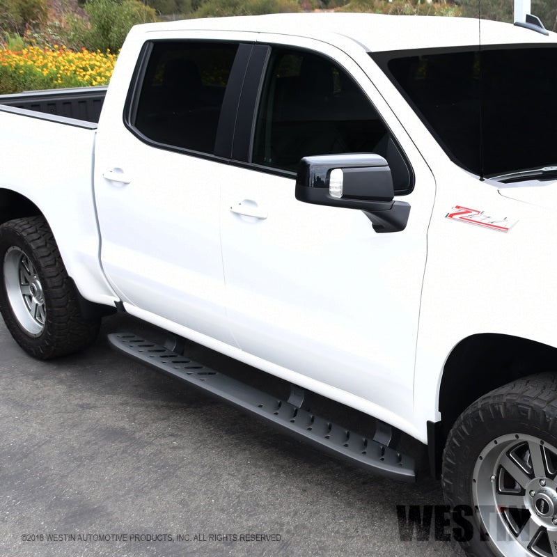 Westin 2019 Chevrolet Silverado/Sierra 1500 Crew Cab Thrasher Running Boards - Textured Black