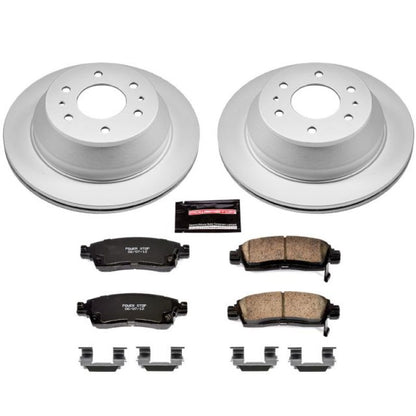 Power Stop 04-07 Buick Rainier Rear Z17 Evolution Geomet Coated Brake Kit