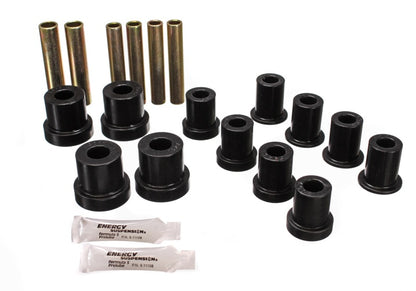 Energy Suspension 73-87 GM Denali XL/SUburban/Yukon XL 4WD Black Front Leaf Spring Bushing Set