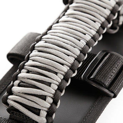 Rugged Ridge Paracord Grab Handles Gray/Black Pair