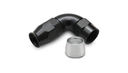 Vibrant -6AN 90 Degree Elbow Hose End Fitting for PTFE Lined Hose