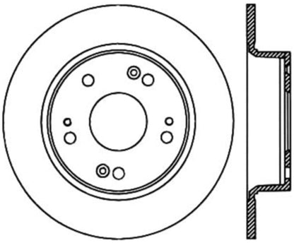 StopTech Power Slot 09-12 Acura TSX / 08-12 Honda Accord Coupe Rear Left Slotted CRYO Rotor