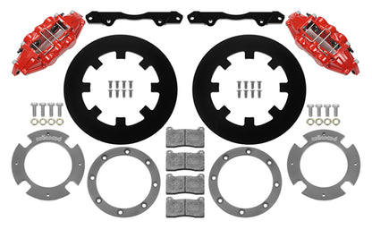 Wilwood 17-21 Can-Am X3RS Red 6-Piston Rear Kit 11.25in - Undrilled Rotors