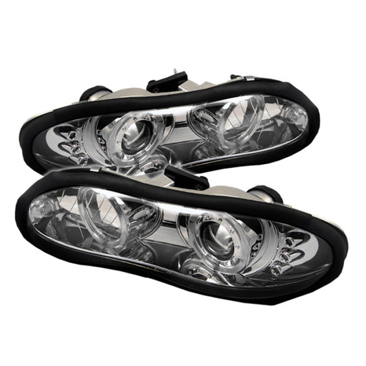 Spyder Chevy Camaro 98-02 Projector Headlights LED Halo LED Chrm - Low H1 PRO-YD-CCAM98-HL-C