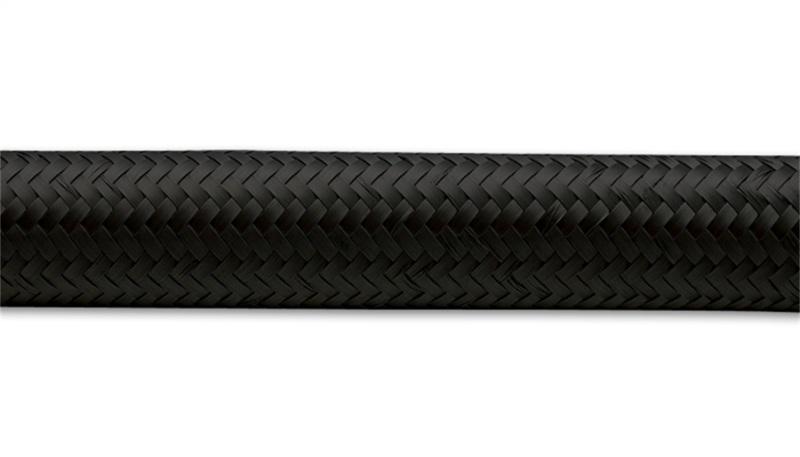 Vibrant -16 AN Black Nylon Braided Flex Hose (20 foot roll)
