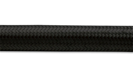 Vibrant -20 AN Black Nylon Braided Flex Hose (2 foot roll)