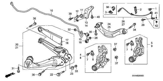 Honda - Stabilizer Bush Holder