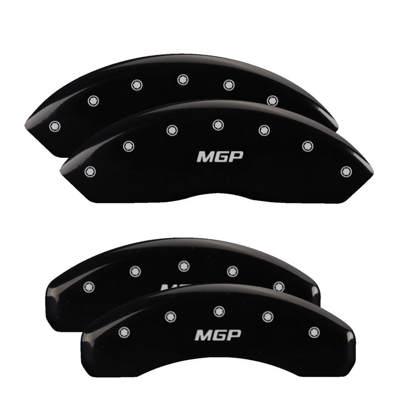 MGP 4 Caliper Covers Engraved Front Buick Engraved Rear Buick Shield Black finish silver ch