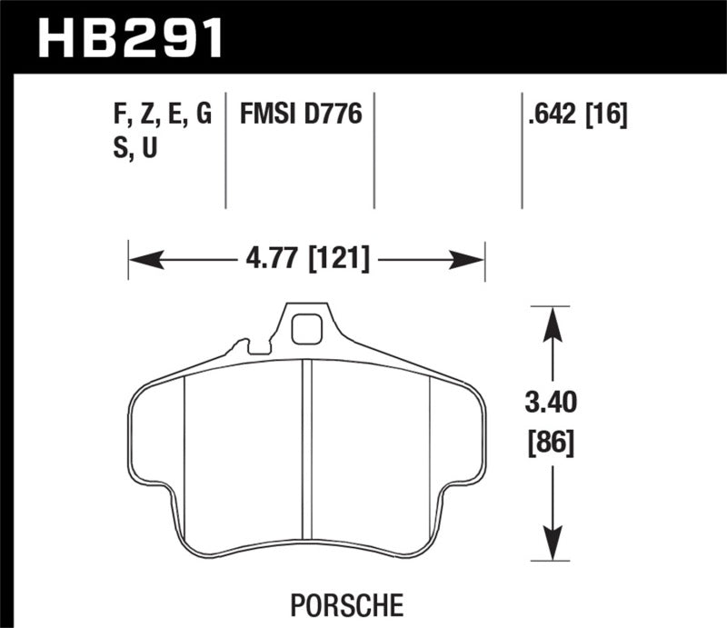 Hawk 98 Porsche 911 Targa Front / 03-05 911 GT2 / 04-05 911 GT3 Rear DTC-70 Race Brake Pads