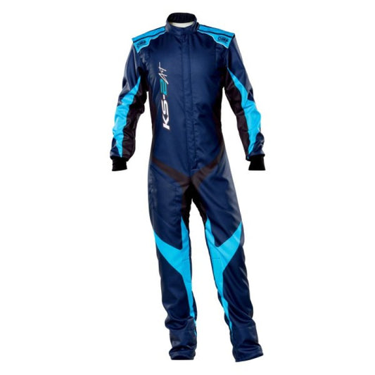 OMP KS-2 Art Suit Navy Blue/Cyan - Size 150 (For Children)