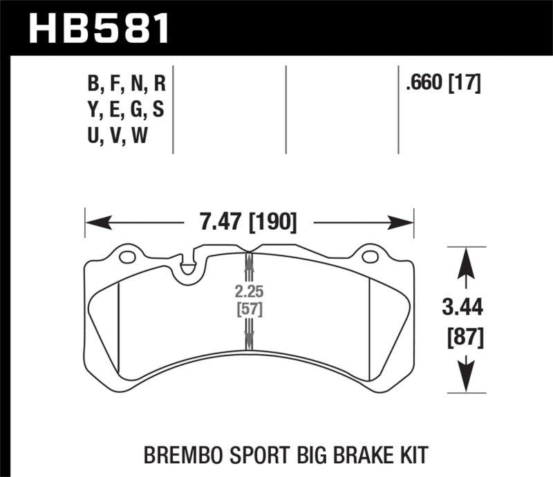 Hawk 09 Nissan GT-R R35 HPS Street Front Brake Pads