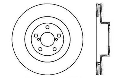 StopTech 02-10 WRX Drilled Right Front Rotor