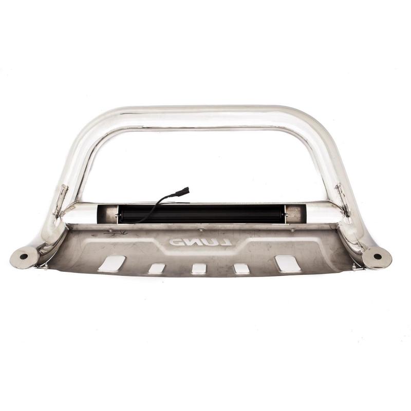 Lund 11-17 Chevy Silverado 2500 Bull Bar w/Light & Wiring - Polished