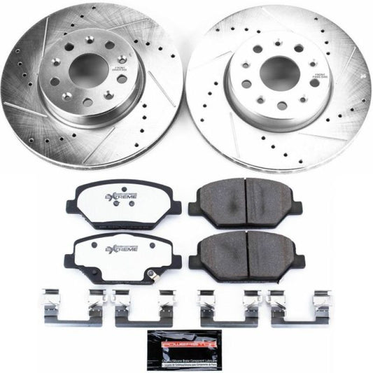 Power Stop 16-19 Chevrolet Camaro Front Z26 Street Warrior Brake Kit