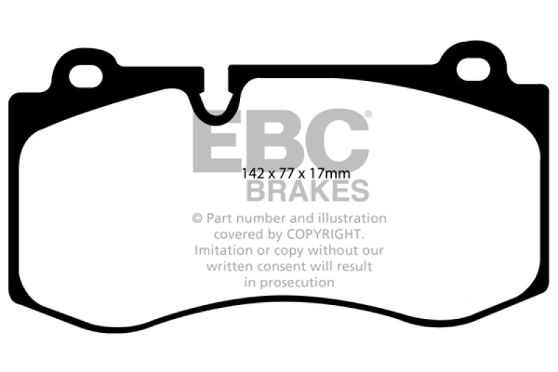 EBC 12-13 Mercedes-Benz S350 3.0 TD Greenstuff Front Brake Pads