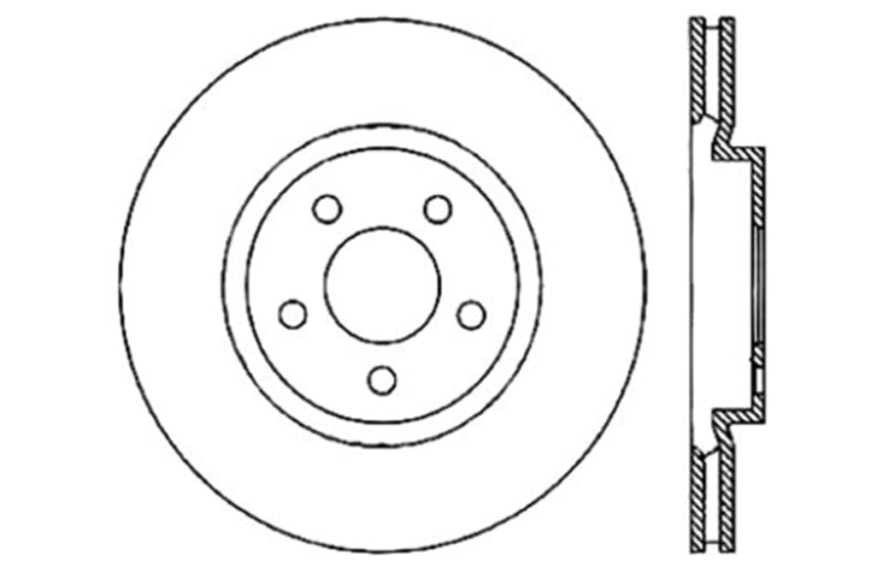 StopTech Drilled Sport Brake Rotor