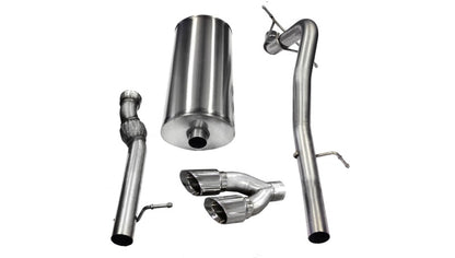 Corsa 2011-2014 Cadillac Escalade ESV 6.2L V8 Polished Sport Cat-Back Exhaust