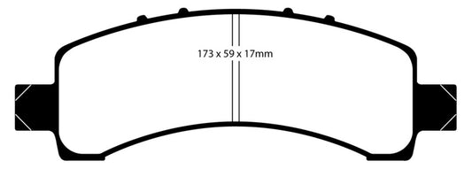 EBC 02 Cadillac Escalade 5.3 (Akebono rear caliper) Greenstuff Rear Brake Pads