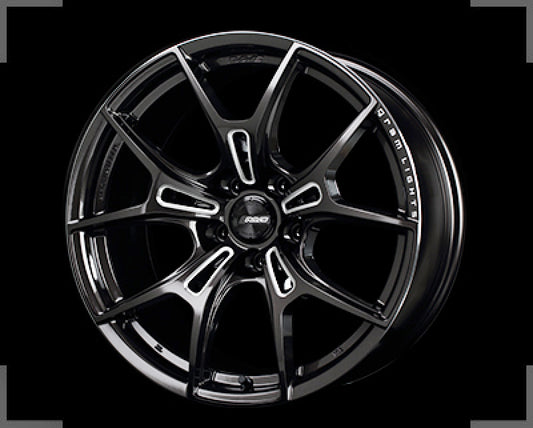 Gram Lights 57FXZ 20x9.5 +35 5x120 Super Dark Gunmetal and Machining Rim Edge DC Wheel