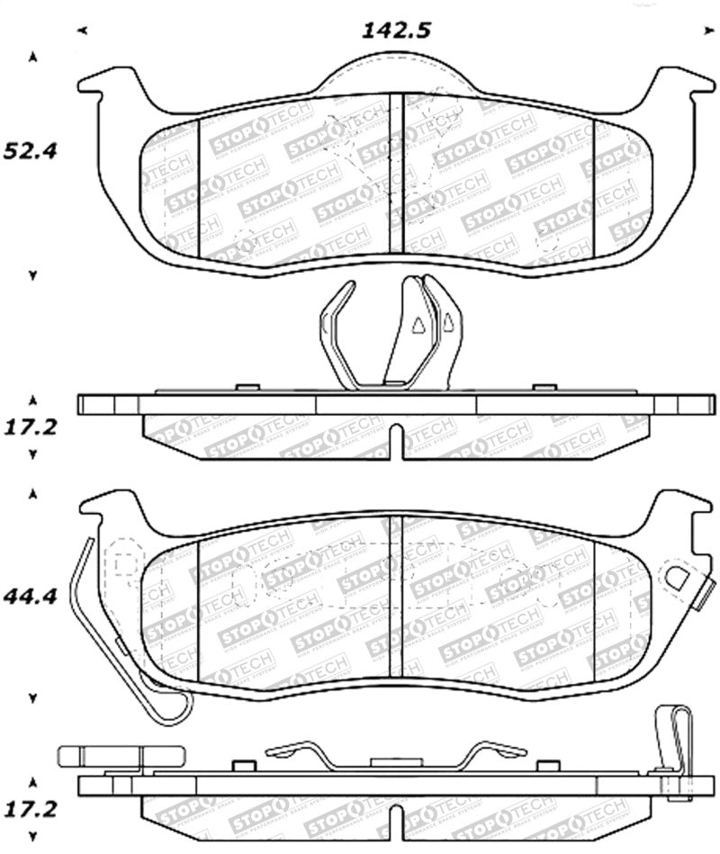 StopTech Street Select Brake Pads - Front