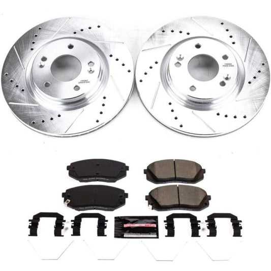 Power Stop 18-19 Hyundai Kona Front Z23 Evolution Sport Brake Kit