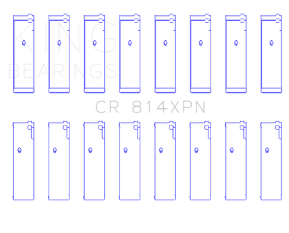 King Ford 351ci 5.8L 16V (size 010) Connecting Rod Bearing Set