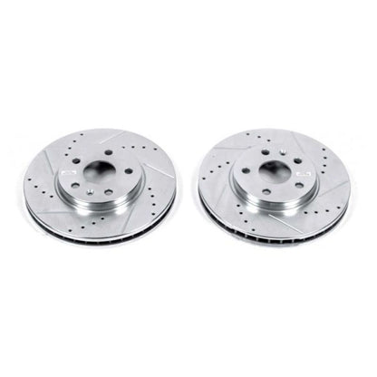 Power Stop 08-14 Cadillac CTS Front Evolution Drilled & Slotted Rotors - Pair