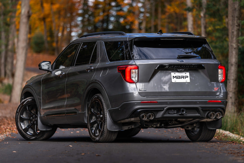 MBRP 20-21 Ford Explorer ST 3.0L EcoBoost Dual Rear Exit Axle Back w/ Quad Tip AL Exhaust System