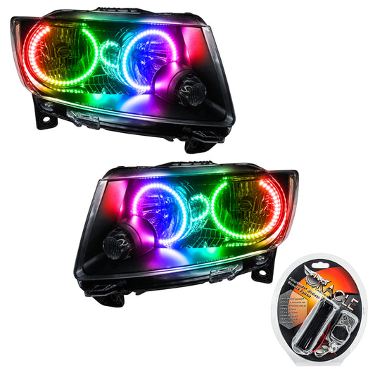 Oracle 11-13 Jeep Grand Cherokee SMD HL (Non-HID) - Chrome - ColorSHIFT NO RETURNS