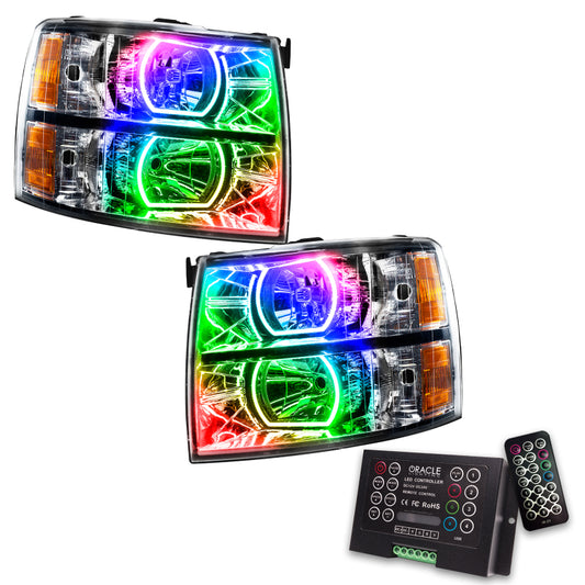 Oracle 07-13 Chevrolet Silverado SMD HL - Square Style - ColorSHIFT w/ 2.0 Controller SEE WARRANTY