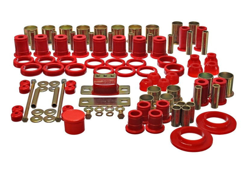 Energy Suspension 78-87 Oldsmobile Cutlass/442/F-85/Europa Red Hyper-flex Master Bushing Set